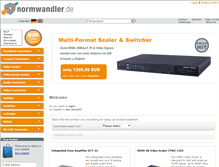 Tablet Screenshot of normwandler.de